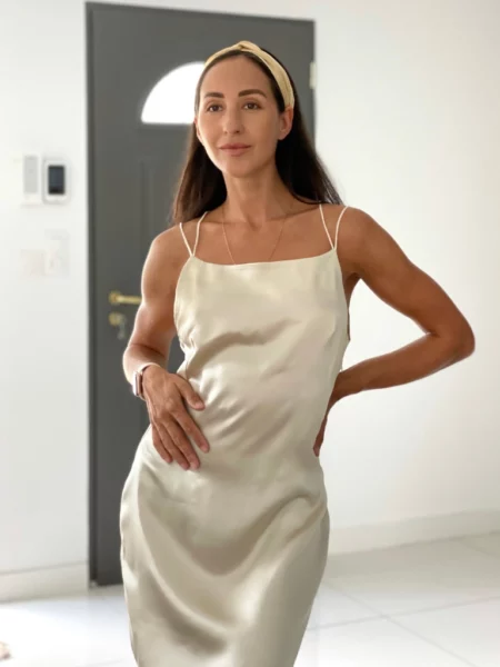 Silk long dress
